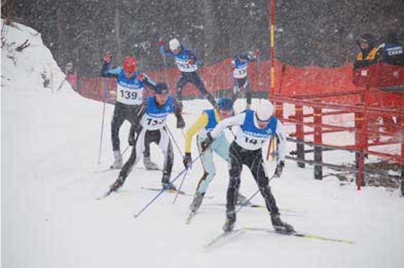全日本スキー選手権(2007年2月開催)
男子15km、女子lOkmフリー競技の1シーン