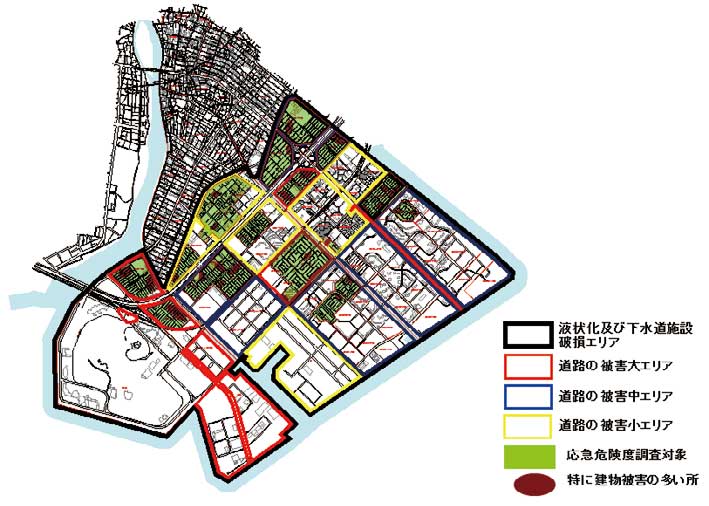 液状化被害の状況