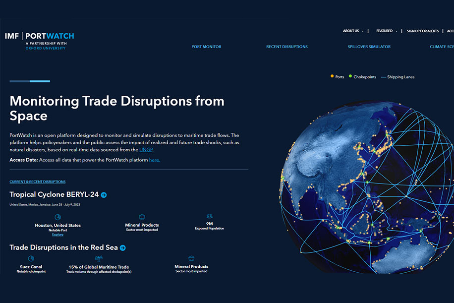 GIS と衛星データで世界貿易をモニタリングする