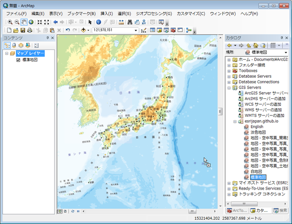 この地図は、国土地理院の標準地図を使用したものである。
