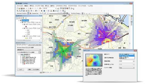 店舗網最適化の適地選定シミュレーション