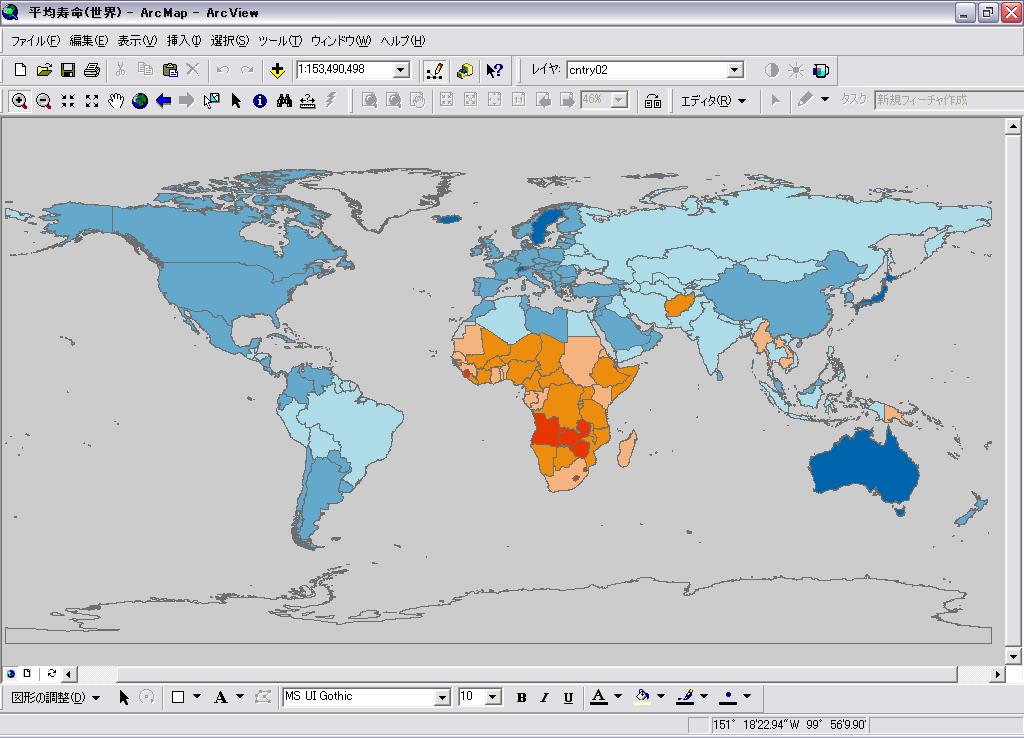 GISデータからテレビに映るデータマップへ
