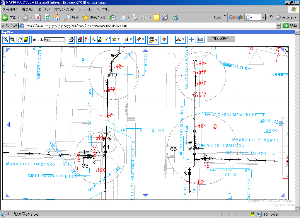 導管MAP操作画面