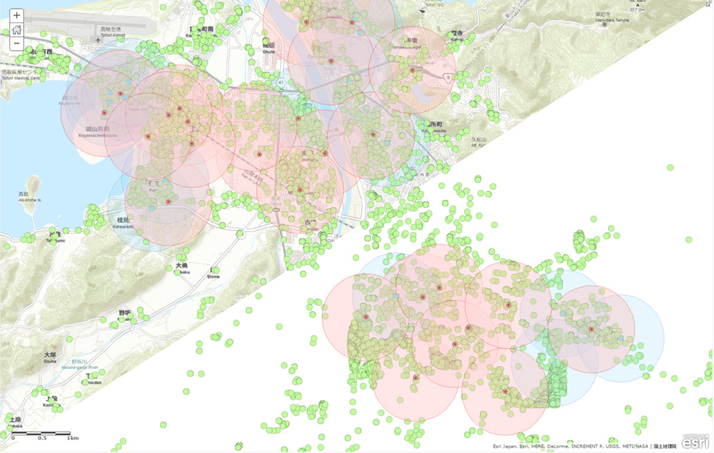 自動検針装置プロット画面