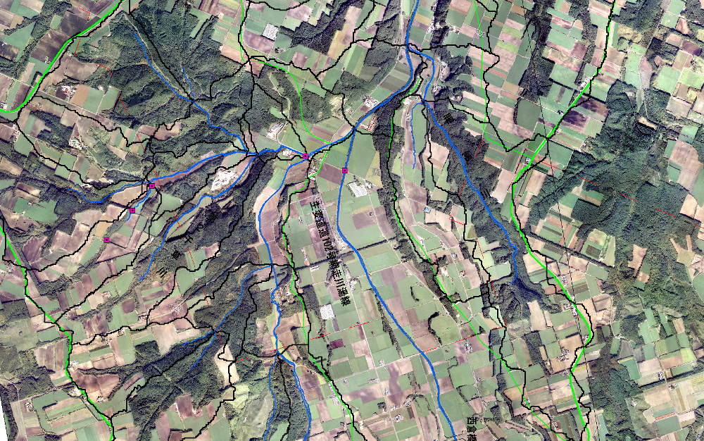 藻琴川地形解析