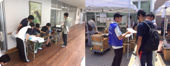 地図班、支援者へ紙地図配布