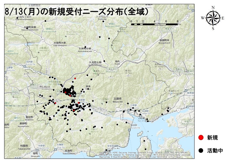 全域のニーズ分布