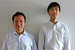 電気電子工学 三谷研究室 教授　三谷 康範 氏（左） 修士　横澤 功吉 氏（右）