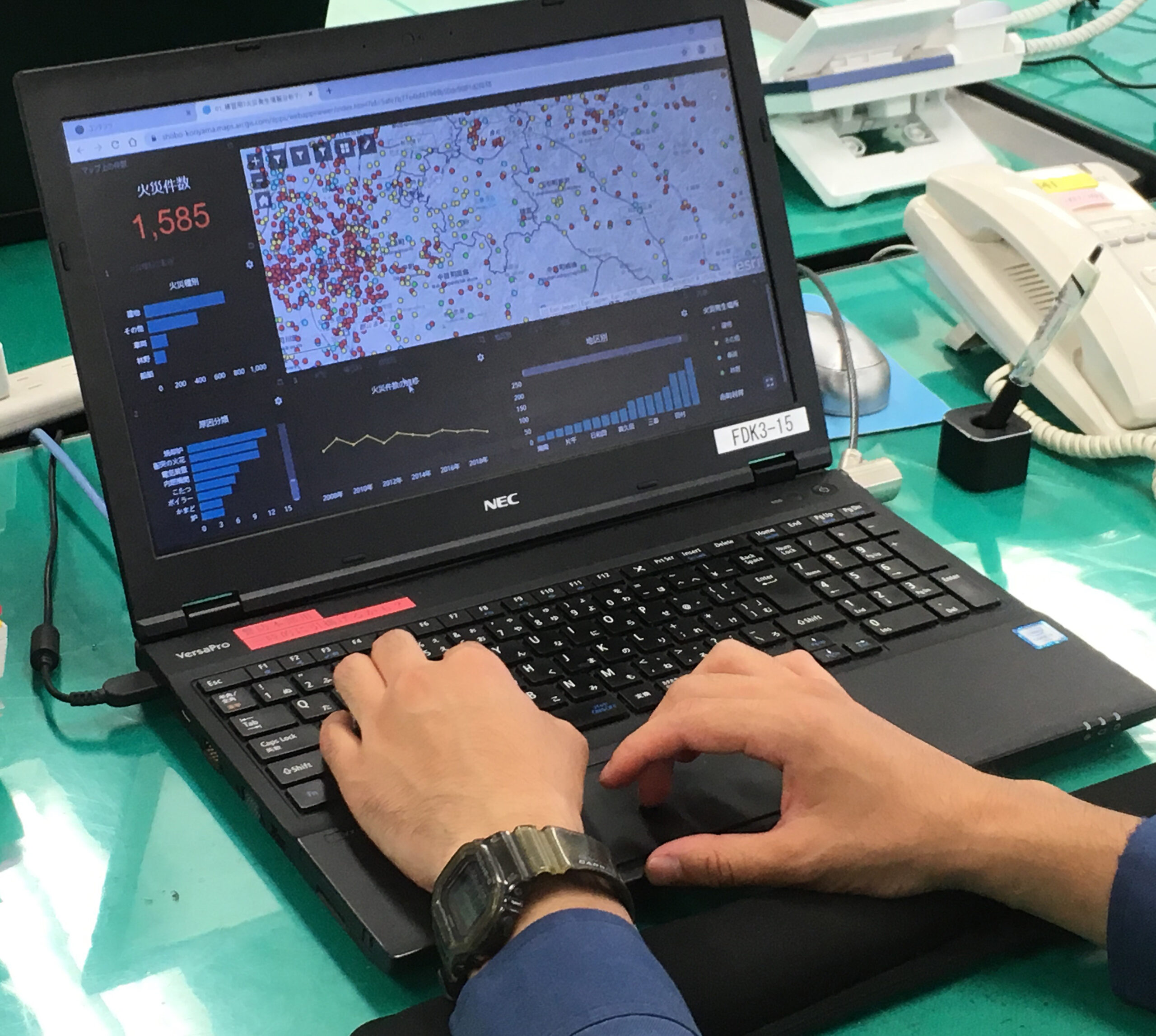 火災情報分析用ダッシュボード