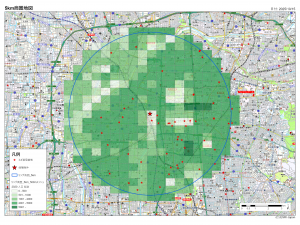 スギ薬局の商圏分析イメージ