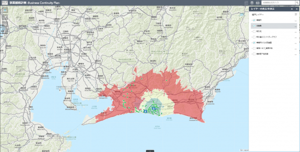 BCP 対策：復旧計画マップ
