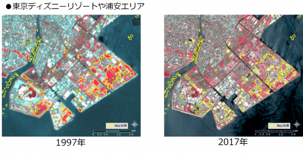 衛星画像の活用（変化抽出）