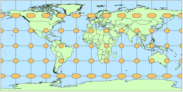 地理座標系のイメージ