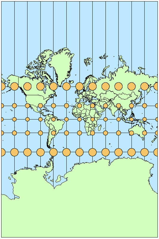 投影座標系のイメージ