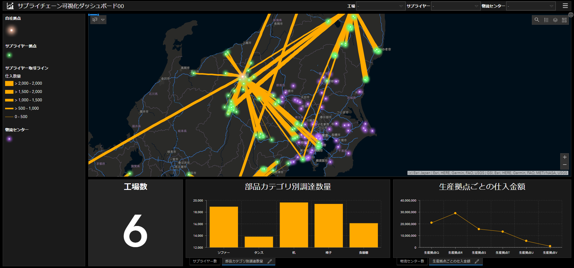 ArcGIS Online: ダッシュボード作成の内容