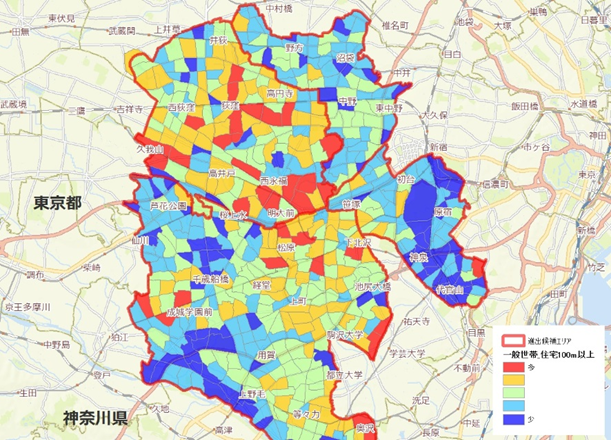 潜在需要エリアの絞込み