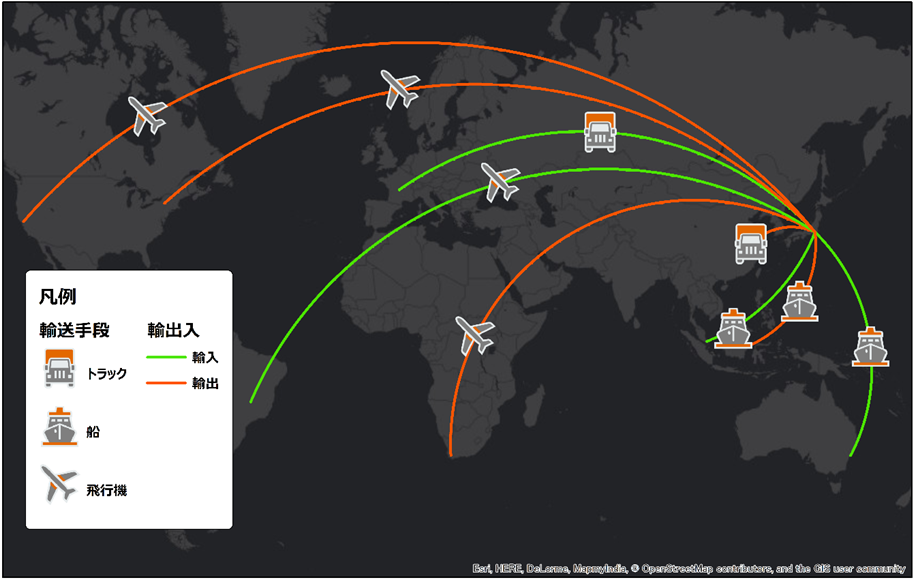 位置情報をGIS上でリアルタイムに処理