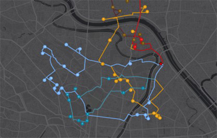 効率的な配送ルートの計画支援