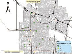 ひったくり発生分布