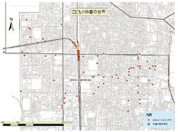 こども110番の分布