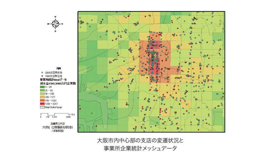 支店の分布とその環境分析