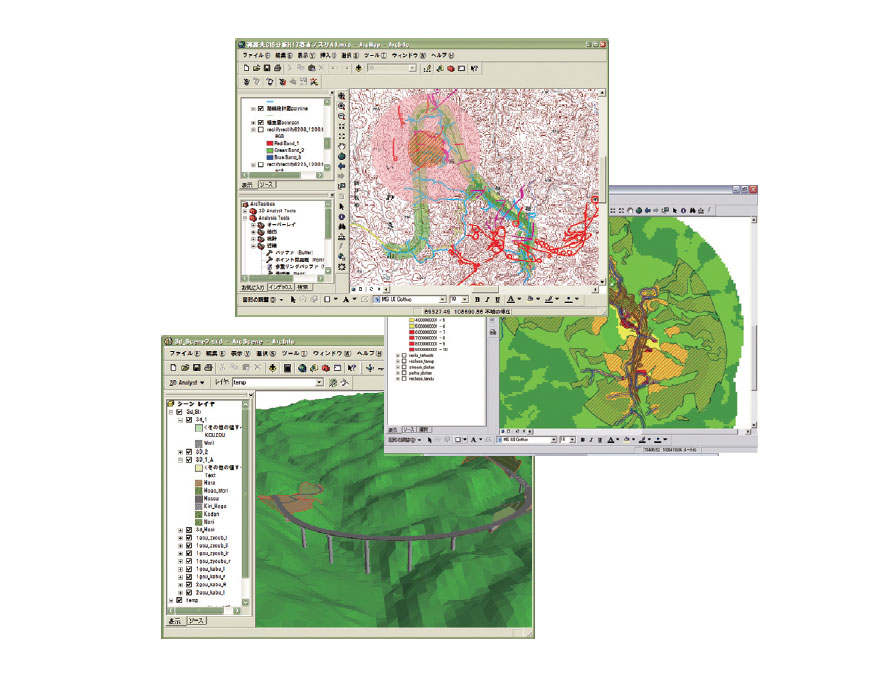 ArcGISによるエコロードのデザイン