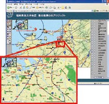 図２　福岡県西方沖地震関連情報マップ