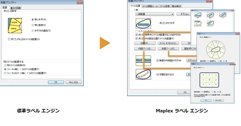 Maplex ラベル エンジンを利用したイメージ