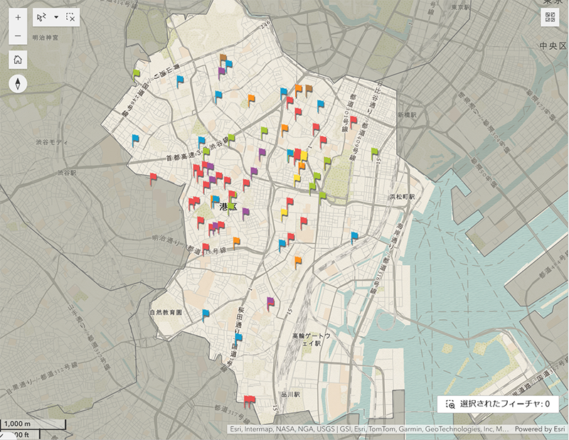 港区大使館マップ アプリ