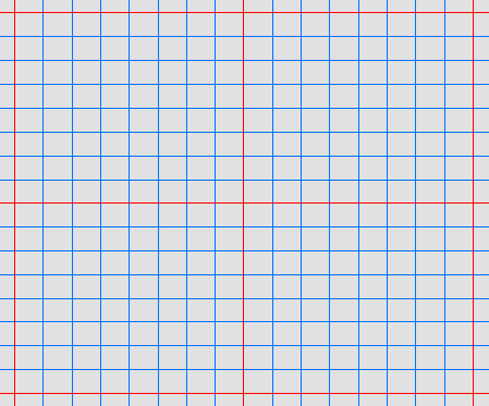 対象とする地域を同一サイズの四角形で区切るための格子状のデータのイメージ