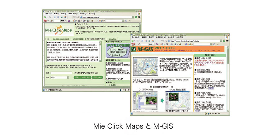 Mie Click Maps とM-GIS