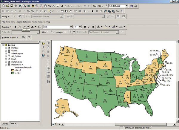 トップマネジメントに効果的なセールス・
マーケティング分析マップを作成している