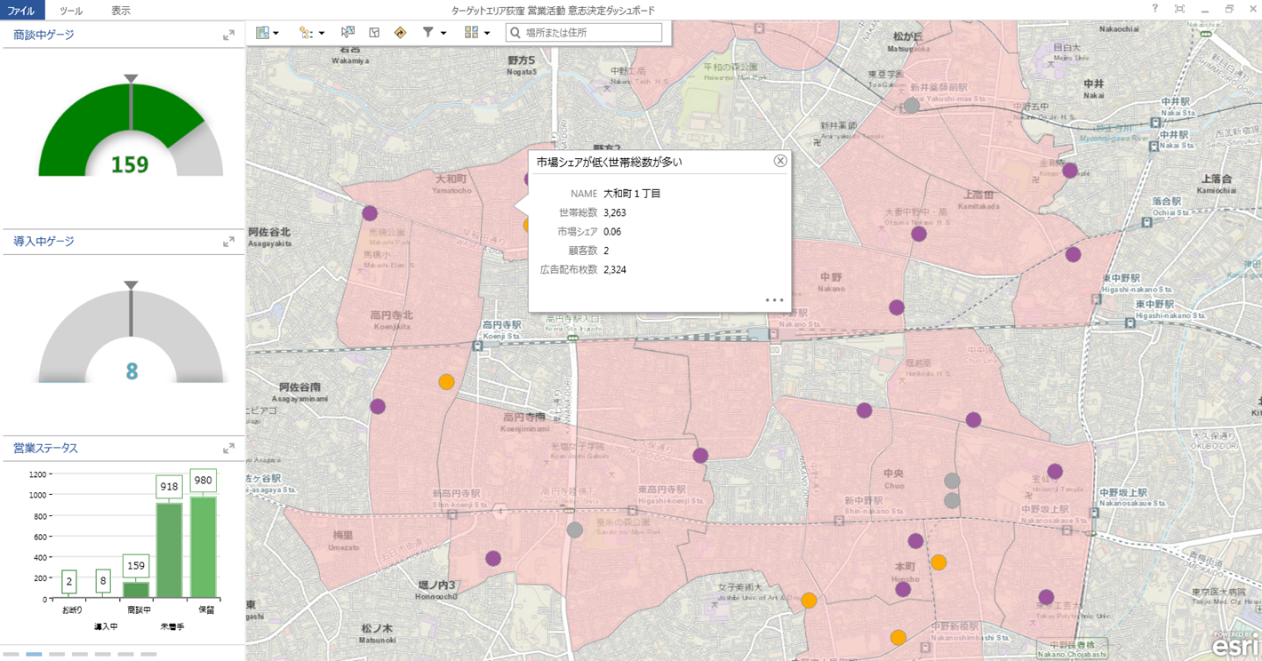 地域力を強化する営業ダッシュボード