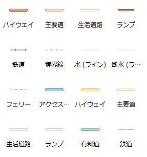 ライン シンボルの一例