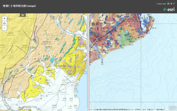 マップ タイルの重ね合わせのイメージ