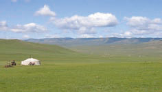 壮大なモンゴル草原