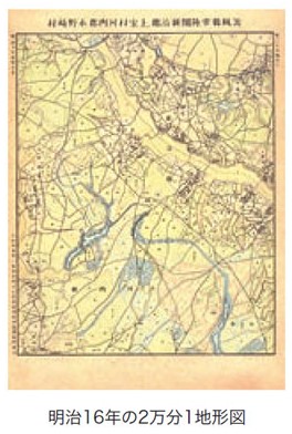 明治16年の2万分の1地形図