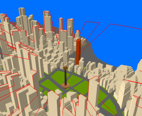 展望タワーからの眺めがどのように変わるのか解析した結果