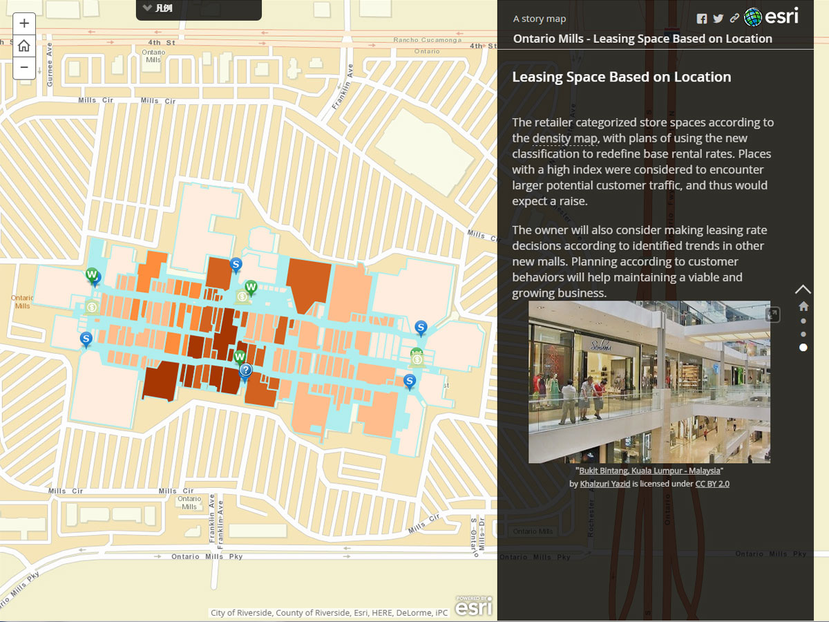 顧客密度をもとに賃料を算出