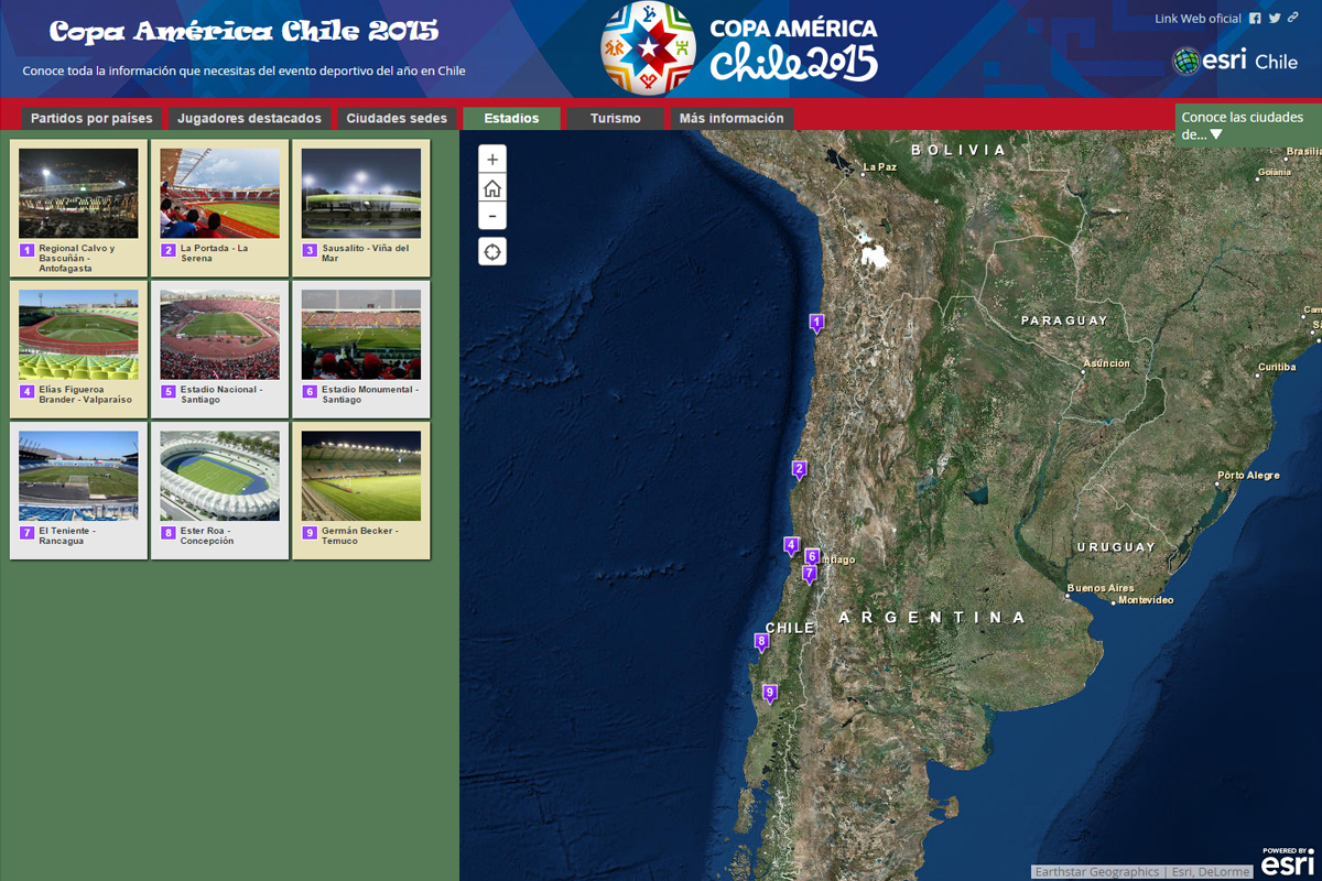 本大会の試合会場となる9つのスタジアムを位置と写真で紹介