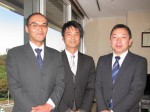 農林水産省 農林水産政策研究所 食料・環境領域 主任研究官　林 岳 氏 （左） 研究員　國井 大輔 氏 （中央） 研究員　澤内 大輔 氏 （右）
