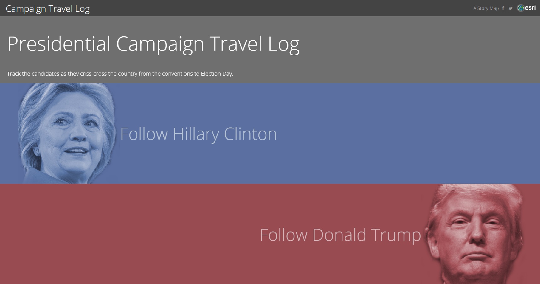 地図で追う米大統領選キャンペーン活動