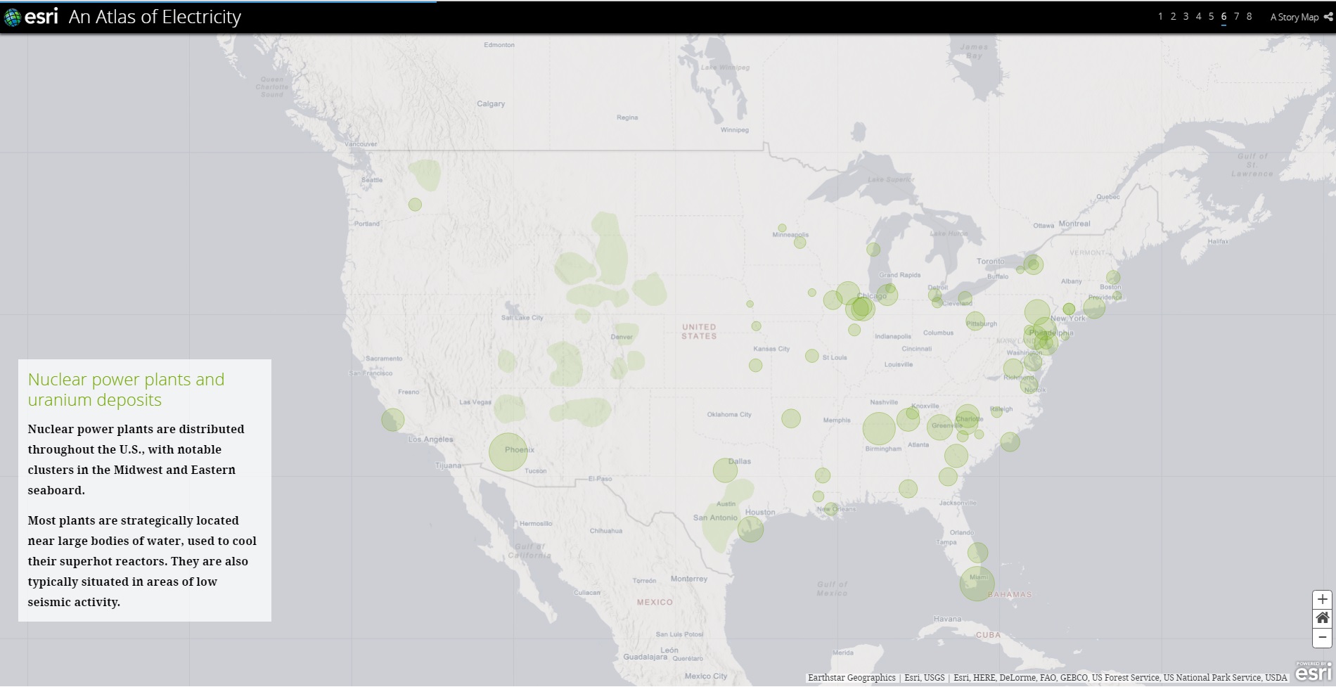 原子力発電所とウラン鉱床