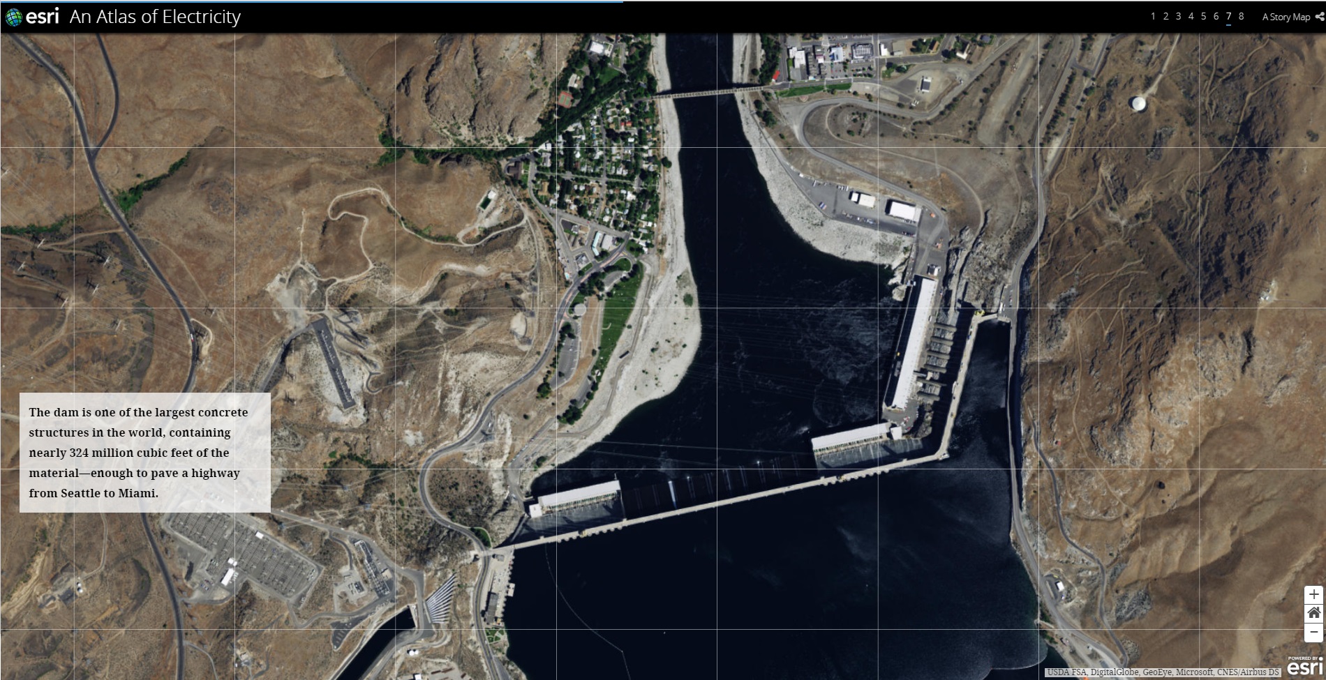 水力発電所と主要河川