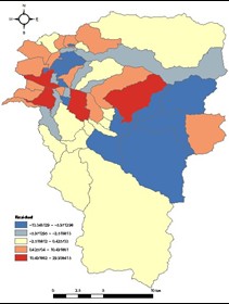 図5：GWR の残差