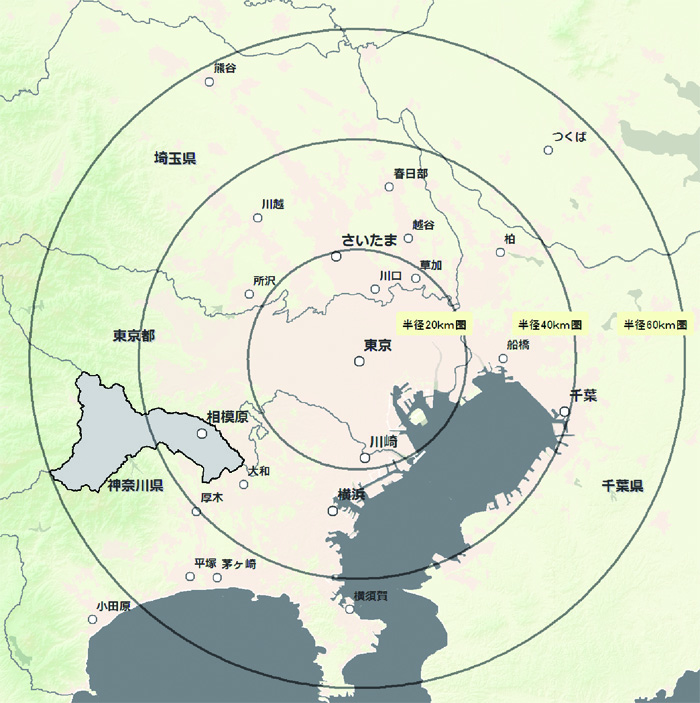 図1：相模原市の位置