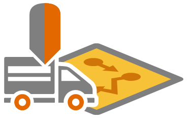 車両や機器、スタッフの現在地をリアルタイムに把握