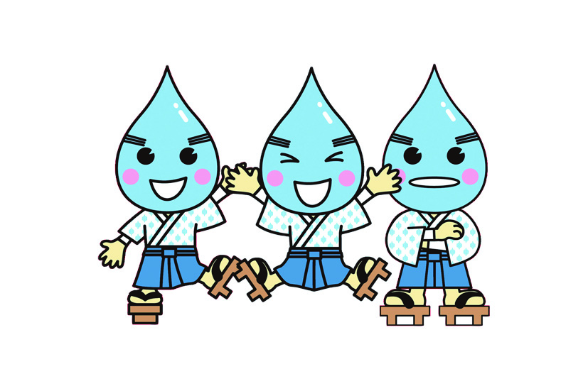 松山市水道イメージキャラクター「ぽっちゃん」