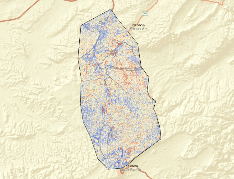 調査地域には大小さまざまな自然保護区があり、南部の 1 か所を除き 30 年間で植生が増加している