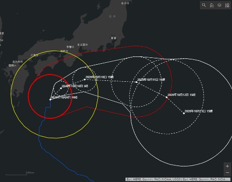 台風解析・予報情報